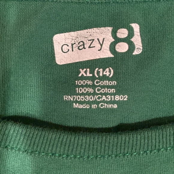 Crazy 8 Festive and sparkly “Love Your Elf” long sleeve top, girls size XL (14) - Picture 4 of 4